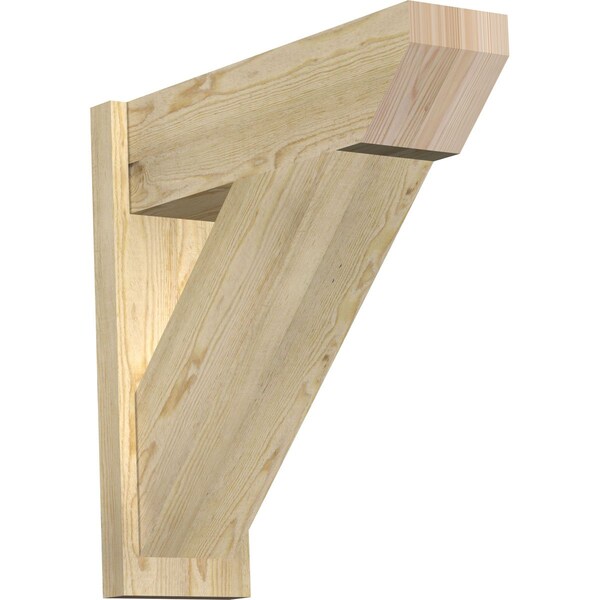 Ekena Millwork Traditional Slat Rough Sawn Outlooker, Douglas Fir, 8"W x 26"D x 26"H OUT08X26X26TRA06RDF - main